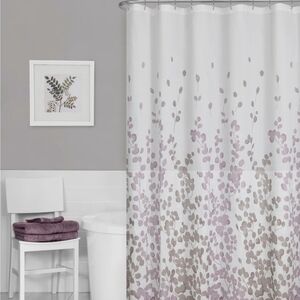 Elegant Purple Floral Shower Curtain